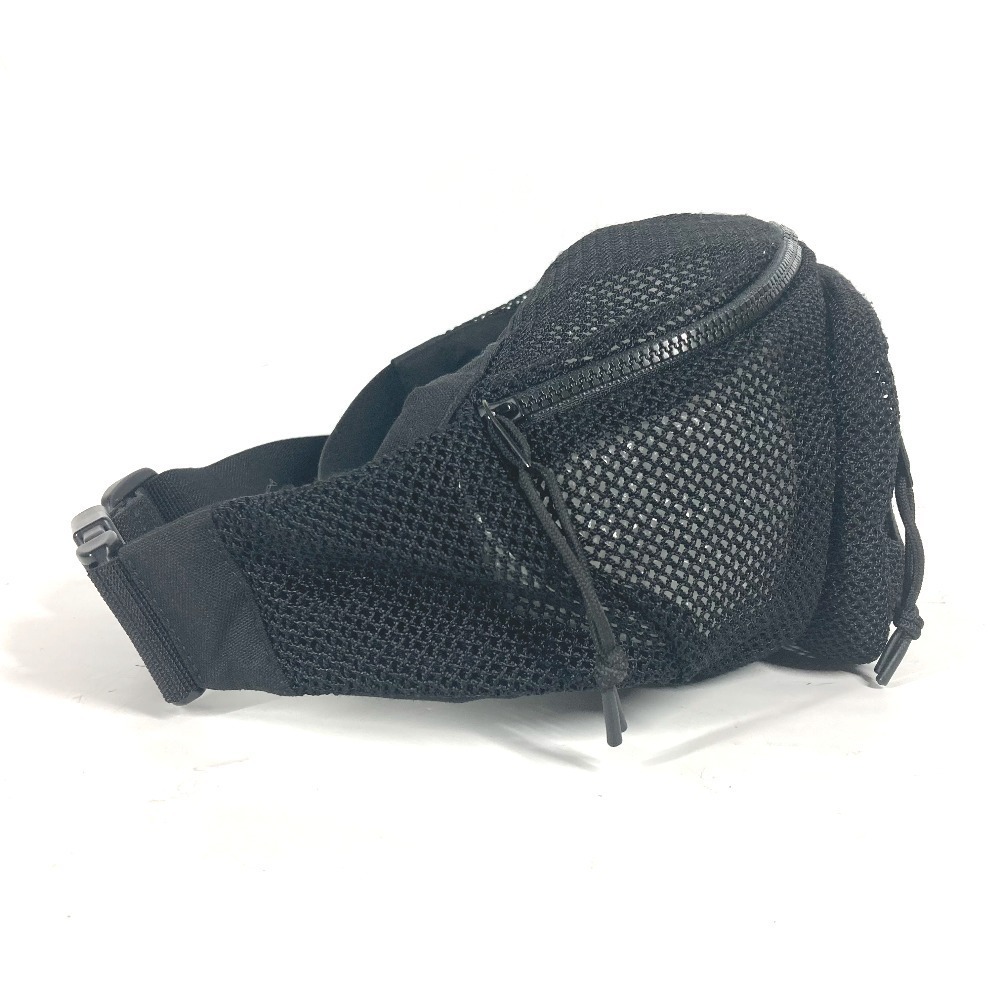 SAINT LAURENT PARIS Belt Bag Waist Bag Mesh Leather Crossbody Black - Picture 3 of 9